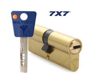 7x7 Mul-T-Lock цилиндр L 66 Ф (31х35) кл/кл (латунь)